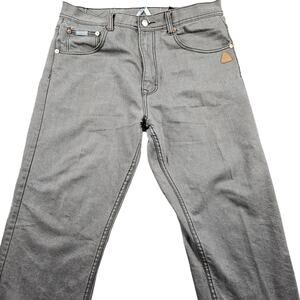 Akademiks Jeans Y2K Gray Size 36 Skater Hip Hop Zip Fly Akdmks